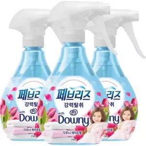 페브리즈 섬유탈취제 강력탈취 다우니 에이프릴향 본품370ml 3개