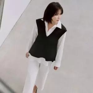 브이넥 베스트 BKVAB2701CA