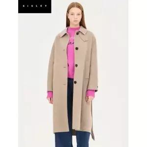 시슬리 핫플SALE 스텔레 싱글 벨티드 롱 코트 SACTD15611384121