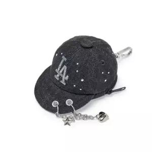 엠엘비 베이직 데님 포인트 볼캡 파우치 키링 LA Black 5824488