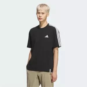 매장정품 아디다스 스 ADIDAS ORIGINALS KF3736 ESSENTIALS PLUS LOOSE FIT 3 STRIPES SINGLE JERSEY 쇼트