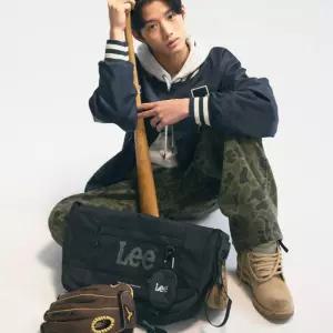 [매장정품] 리 코듀라 메쉬 메신저백 블랙 LE2501BG25BK