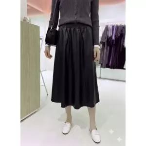 [롯데백화점]SOUP 인조가죽 A라인 플레어 미디 스커트  SC9SR80A