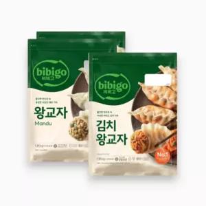 비비고 왕교자 1.05kg 2개 + 김치왕교자 1.05kg 1개
