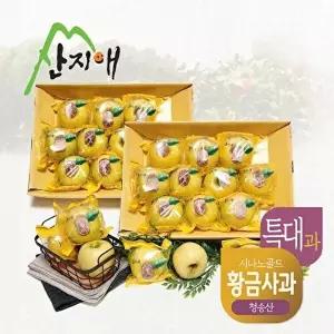 산지애 황금사과 시나노골드 3kg 2box / 특대과, 청송산 , 당도선별 12brix