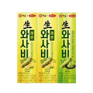 [CJ] 백설 생와사비 레몬 40g x2개 + 생와사비 43g
