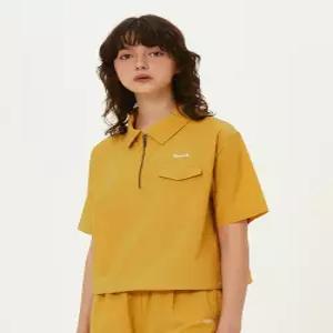 브리즈 라이트 카라형 반팔 아노락 우먼 YELLOW