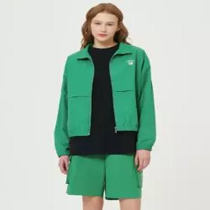 에센셜 빅로고 우븐 자켓 우먼 GREEN