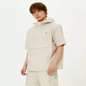 브리즈 후드 반팔 아노락 IVORY