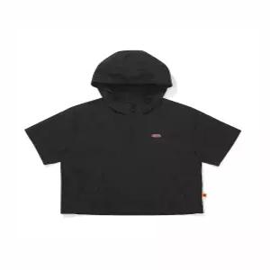 브리즈팝 크롭 후드 아노락 우먼 BLACK