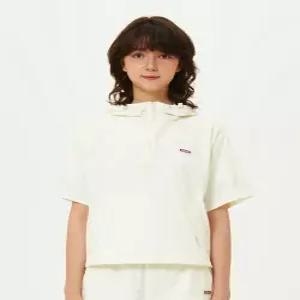 브리즈팝 크롭 후드 아노락 우먼 IVORY