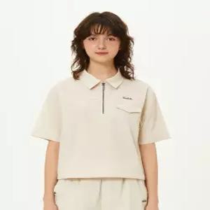 브리즈 라이트 카라형 반팔 아노락 우먼 IVORY