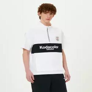 스테디움 스텐넥 우븐 티셔츠 WHITE