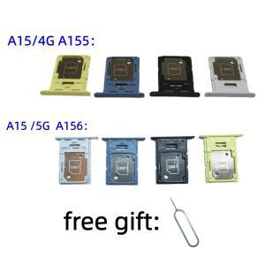 호환 갤럭시 호환 A15 SM-A155F/M A156B/DSN 수리 부품용 SIM 카드 SD 트레이 칩 소켓 서랍
