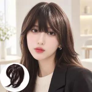 인조모 3D 앞머리 가발 부분가발 시스루뱅 헤어피스