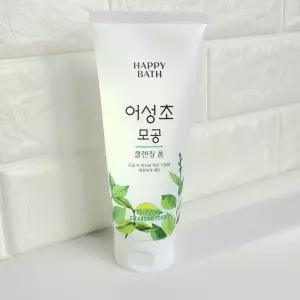 해피바스 어성초 모공 클렌징 폼 200g 해피바스 클렌징폼 어성초클렌징