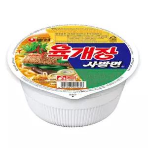 농심 육개장사발면 24개입 문구용품 사무용품 식용품 라면 컵