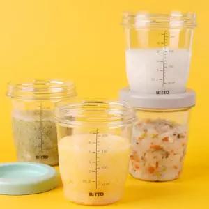 트라이탄이유식용기세트 4P  냉동보관용기 이유식기 아기과일통