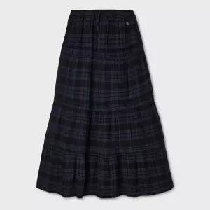 후아유 Check Long Tiered Skirt WHWHG3822F