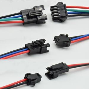 5pairs/10pcs 2pin JST LED 커넥터 3528 5050 WS2811 스트립 테이프 용 15cm 긴 남성 및 여성