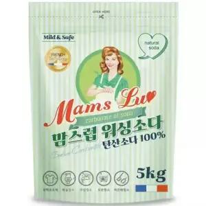 맘스럽 워싱소다 파우치 5kg 땀냄새제거 세탁 빨래 가루세제