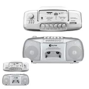 뮤 붐박스 카셋트 플레이어 MP3 플 FM 아남711