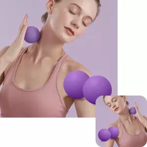 뮤 땅콩 마사지볼 볼 안마볼 지압볼 홈트 요가볼 TPE 더블