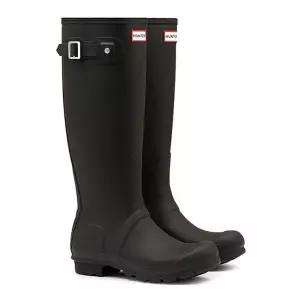 HUNTER WOMEN 오리지날 톨 레인부츠 - 블랙 WFT1000RMABLK