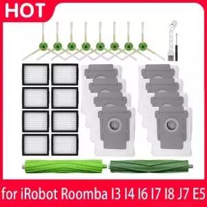 iRobot Roomba I7 I7+ I3 I3+ I4 I4+ I6 I6+ I8 I8+ J7 J7+ E5 E6 E7 필터 메인 브러시 걸레 천 먼지 봉투