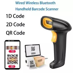 자동 무선 바코드 스캐너 USB 유선 리더 블루투스 와이파이 1D 2D QR 코드 슈퍼마켓 상점용