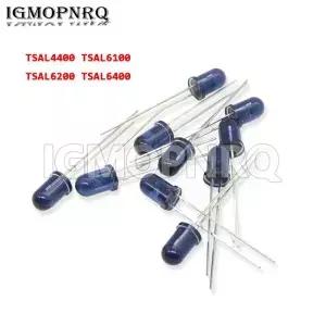 10PCS 940NM 2PIN IR m 5mm 송신기 TSAL4400 4400 6100 6200 6400 다이오드