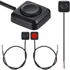 미니 순간 푸시 단추 스위치 접착식 자동차 버튼 DIY 12V 액세서리
