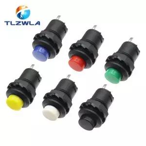 6개 자동 순간 푸시 버튼 스위치 DS228 12mm OFFON 3A 125VAC