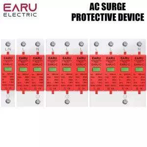 EARU AC 385V SPD 1P 2P 3P 4P 20KA 가정용 낙뢰 서지 보호기 태양광 PV 저전압 방전기