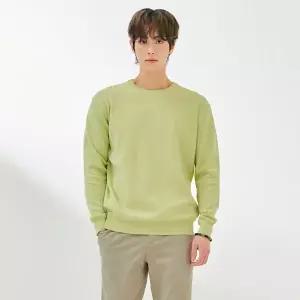 [체이스컬트] 남성 변형 조직 라운드 스웨터-DARK5211B0Y