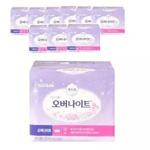 좋은느낌 코텍스 오버나이트 생리대 10Px10팩