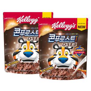 켈로그 콘푸로스트 다크초코 시리얼 550g 2개