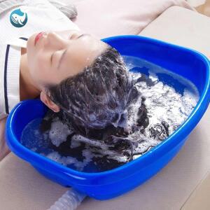 간이 환자용 물빠짐 임산부 와상 누워서 환자 머리 샴푸 샴핑 머리감기 용품 눕대야 세발기 도구 감기기