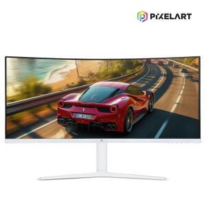 픽셀아트 PIXELART PAQ3410W 화이트 커브드 멀티스탠드 WQHD 100