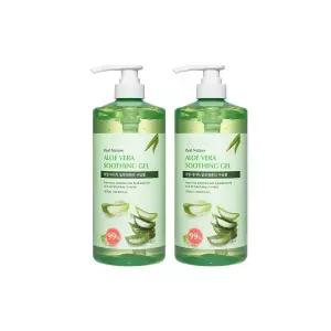 알로에 수딩젤 1000ml 2개 (초특가행사) 끈적임없는 알로에베라 99% 리얼 네이처 대용량