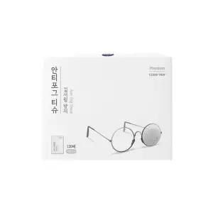 자우버 김서림방지 렌즈클리너 안경닦이 안티포그 티슈 120매입