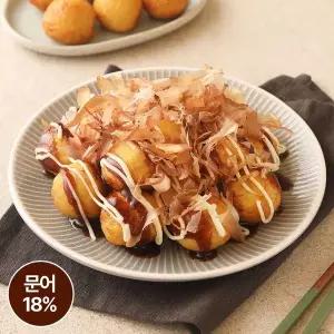 [푸딩팩토리] 오사카식 타코야끼 (문어18%) 1kg (50개입) 냉동간식 분식 에어프라이어 조리