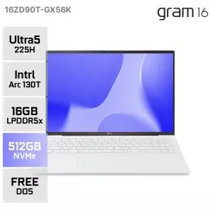 LG 그램16 16ZD90T-GX56K 인텔 울트라5 225H 업무용 대학생 휴대용 노트북 16GB 512GB YO