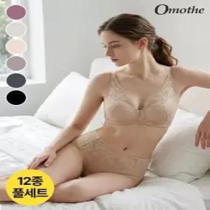 [오모떼][BEST of BEST]올데이 에센셜 플로워레이스 브라팬티 12종 풀세트