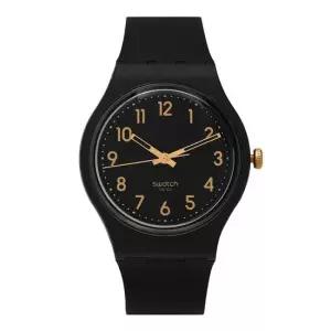 스와치 MUST IT_남녀공용 CLASSIC GOLDEN TAC 우레탄 손목 시계 SO28B113)