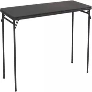 COSCO 20인치 x 48인치 비닐 상판 접이식 테이블 검은색