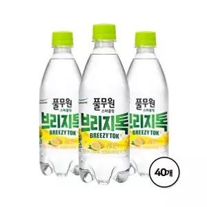 P394545765 제로칼로리 탄산음료 브리지톡 레몬 500mL X 40병