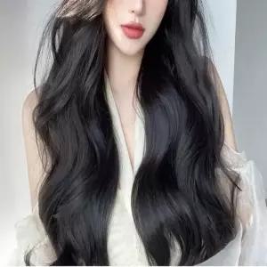 웨이브 붙임머리 롱 헤어피스 똑딱이 가발 코스프레가발 공연용가발 고정식가발