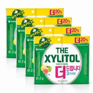 오리온 더 자일리톨 껌 리필 122g x 4개