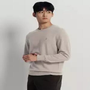 [빈폴멘][Essential] 캐시미어 라운드 니트  베이지 (BC5X51E06A)